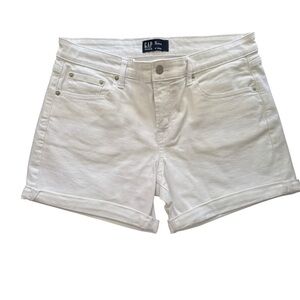 GAP Women's Classic White Jean Roll Up Shorts size 30